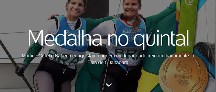 Martine Grael e Kahena conquistam ouro em um lugar onde treinam diariamente: a Baía de Guanabara