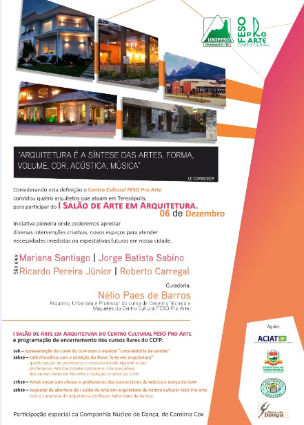 Salão de Arte em Arquitetura neste sábado
