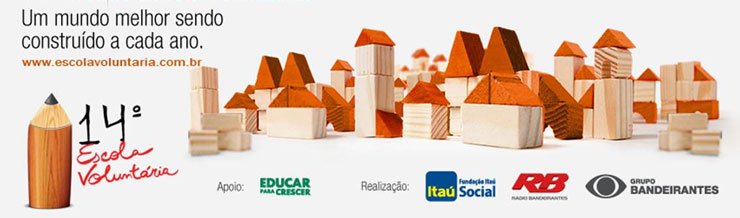 Inscrições abertas para o Prêmio Escola Voluntária