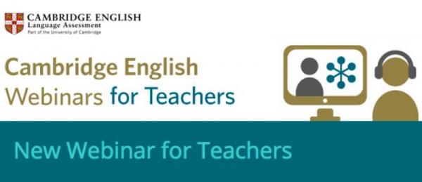 Agenda: Webinar de Cambridge English voltado para professores foca recursos gratuitos para uso em sala de aula