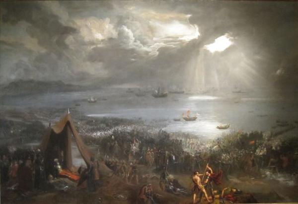 Batalha de Clontarf pintada por Hugh Frazer, 1826. Créditos: Wikimedia.