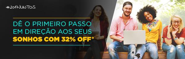 Dê o primeiro passo em direção aos seus sonhos com 30% OFF*