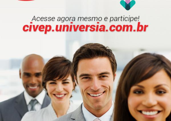 Acesse agora mesmo e participe! civep.universia.com.br