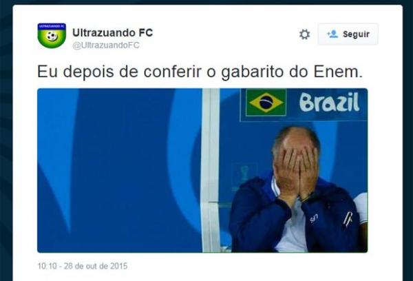 Enem 2015 - divulgação do gabarito ganha memes e lamentos no Twitter. (Foto: Reprodução/Twitter)