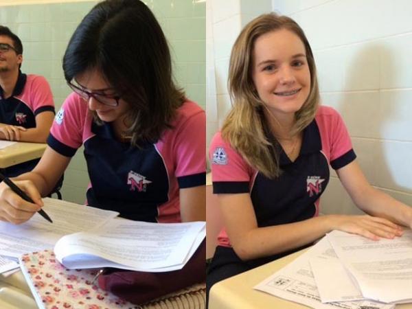 Gêmeas são completamente diferentes até no ritmo de estudos (Foto: Fernanda Zauli/G1)