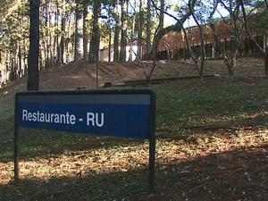 Restaurante Universitário da UFSCar não está funcionando em São Carlos (Foto: Marlon Tavoni/EPTV)