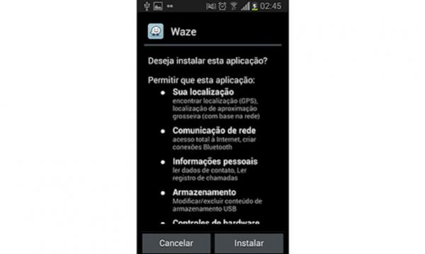 Instalação do aplicativo baixado em .apk para Android (Foto: Reprodução)