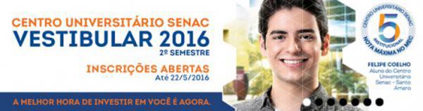 Vestibular Faculdade Senac: teoria aliada à prática